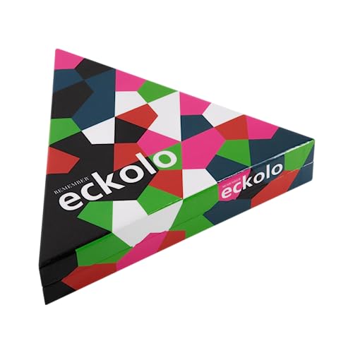 Remember Eckolo – buntes Anlegespiel mit dreieckigen Karten für Erwachsene und Kinder ab 6 Jahren, Gesellschaftsspiel für 2-8 Spieler EC1 Remember Eckolo – buntes Anlegespiel mit dreieckigen Karten für Erwachsene und Kinder ab 6 Jahren, Gesellschaftsspiel für 2-8 Spieler EC1 von Remember