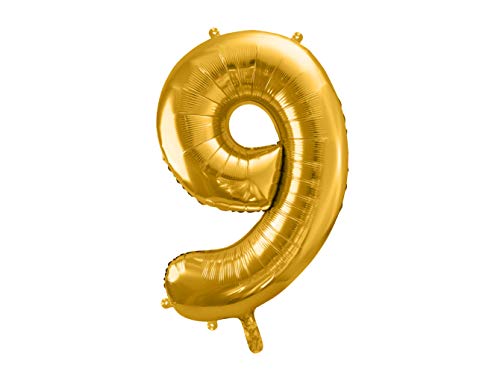 DaLoKu Luftballon Zahl 86cm XXL Folienballon Geburtstag Alter Silvester Dekoration Party, Farbe: Gold, Größe: 9 DaLoKu Luftballon Zahl 86cm XXL Folienballon Geburtstag Alter Silvester Dekoration Party, Farbe: Gold, Größe: 9 von DaLoKu