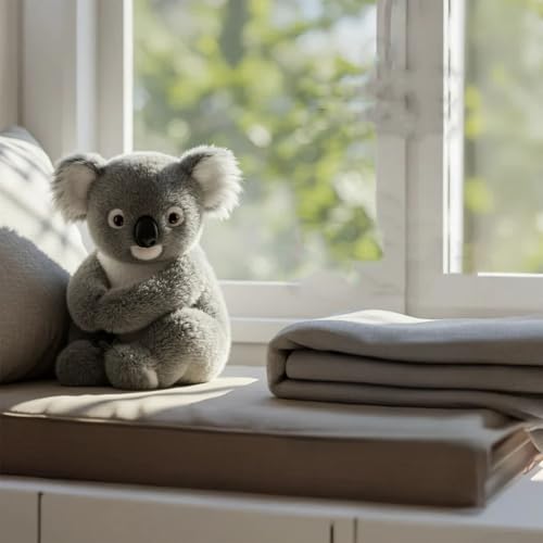DabinFa Eisbär-Plüschtier – ultraweiches Stofftier, süßer Kuschelgefährte, langlebiges Plüschgeschenk für Kinder und Erwachsene (Koala-21cm) von DabinFa