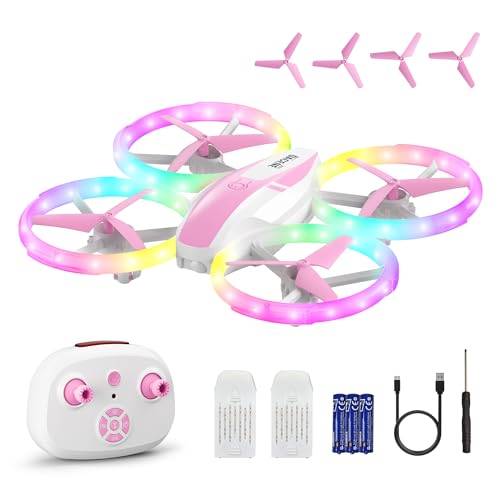 Dacene Mini Drohne für kinder mit 5 LED Lichteffekte, Geschenk mädchen 8+ Jahre, Spielzeug Mädchen Junge Geschenkideen, RC Flugzeug Drone Anfänger Höhe halten, 360°Flips, 3 Speed-Modus Indoor Outdoor Dacene Mini Drohne für kinder mit 5 LED Lichteffekte, Geschenk mädchen 8+ Jahre, Spielzeug Mädchen Junge Geschenkideen, RC Flugzeug Drone Anfänger Höhe halten, 360°Flips, 3 Speed-Modus Indoor Outdoor von Dacene