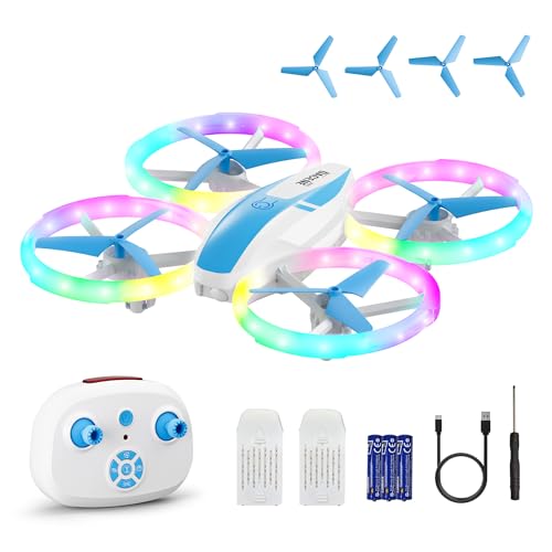 Dacene Mini Drohne für Kinder mit 5 LED Lichteffekte, Spielzeug Junge Geschenke Jungen Mädchen, RC Flugzeug Drone Einsteiger Höhe halten, 360°Flips, 3 Speed-Modus Indoor Outdoor Weihnachten Dacene Mini Drohne für Kinder mit 5 LED Lichteffekte, Spielzeug Junge Geschenke Jungen Mädchen, RC Flugzeug Drone Einsteiger Höhe halten, 360°Flips, 3 Speed-Modus Indoor Outdoor Weihnachten von Dacene