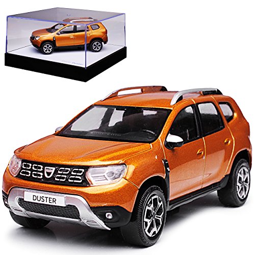 Dacia Duster II Taklamakan Orange Braun SUV 2. Generation Ab 2018 1/43 Norev Modell Auto mit individiuellem Wunschkennzeichen von Dacia