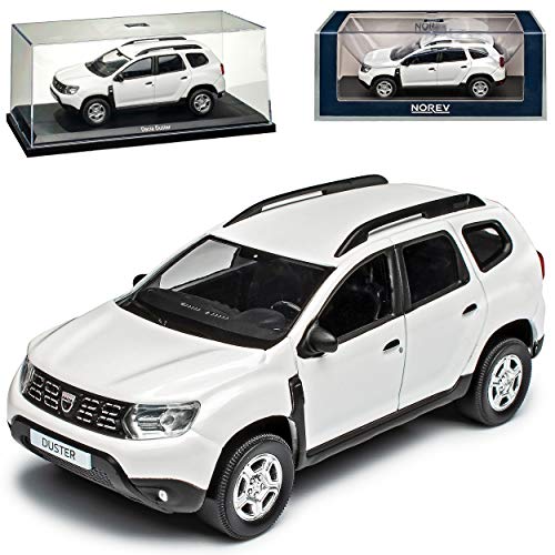 Dacia Duster II Weiss SUV 2. Generation Ab 2018 1/43 Norev Modell Auto mit individiuellem Wunschkennzeichen von Dacia