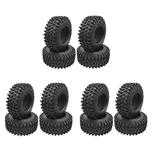Daconovo 12 Stücke1,9 Gummi Reifen 1,9 Rad Reifen 108X40mm für 1/10 Rc Crawler Trx4 Axial Scx10 90046 Axi03007 von Daconovo