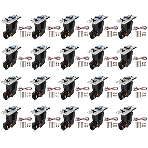 Daconovo 20X Multi Münze Prüfer Elektronischer Herunterrollen 4P Port Elektronischer Münze Prüfer Automat Arcade Spiel Fahrkarte EinlöSung von Daconovo