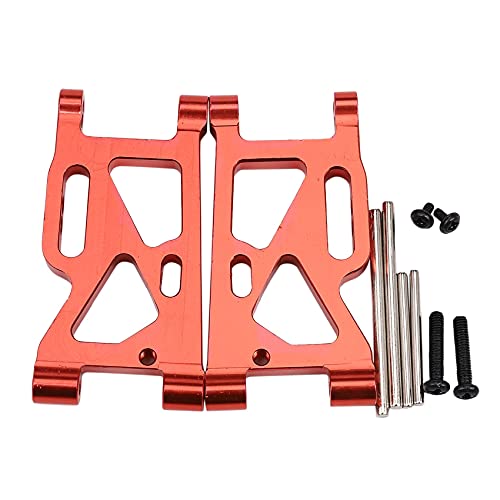 Daconovo 2PCS Vorderer Unterer Querlenker für 144001 Rc Hobby Modellauto 1/14 Lc Racing Full Series Aufrechtes Set A-Arm Aluminium, Rot von Daconovo