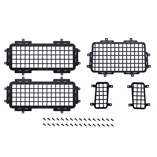 Daconovo für MN D90 D99S MN99S 1/12 RC Auto Upgrade Teile RüCk Seite Metall Stereo Skopisches Fenster Netz Schutz Netz ZubehöR von Daconovo