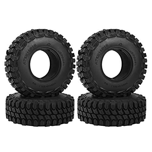 Dacvgog 4PCS 110MM 1,9 Gummirad Reifen Reifen für 1/10 RC Crawler Axial SCX10 90046 SCX10 III AXI03007 TRX4 D904 von Dacvgog