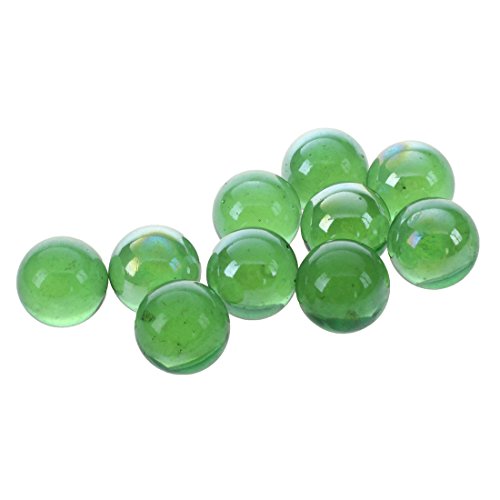 Dacvgog Murmeln 16mm Glasmurmeln Knicker Glaskugeln Farb-Nuggets Spielzeug grün von Dacvgog
