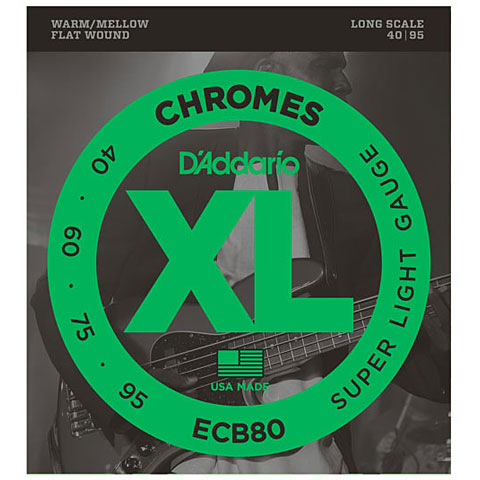 D&#39;Addario ECB80 Chromes .040-095 Saiten E-Bass von Daddario