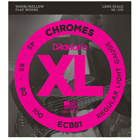 D&#39;Addario ECB81 Chromes .045-100 Saiten E-Bass von Daddario