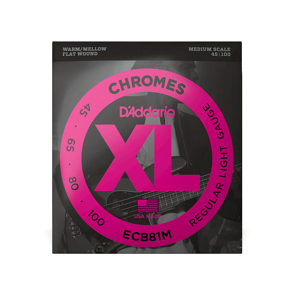 D&#39;Addario ECB81M Chromes .045-100 Saiten E-Bass von Daddario