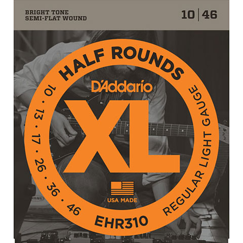 D&#39;Addario EHR310 Half Rounds .010-046 Saiten E-Gitarre von Daddario