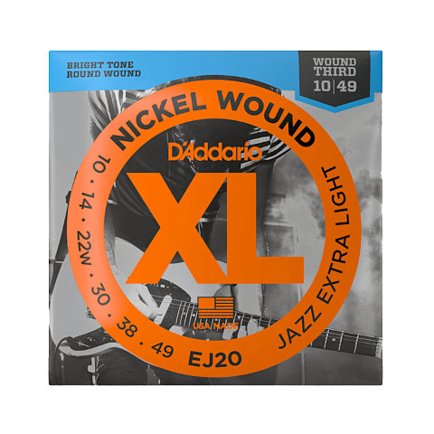 D&#39;Addario EJ20 Nickel Wound .010-049 Saiten E-Gitarre von Daddario