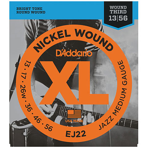 D&#39;Addario EJ22 Nickel Wound .013-056 Saiten E-Gitarre von Daddario