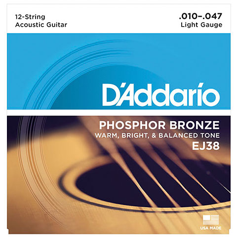 D&#39;Addario EJ38 .010-047 Saiten Westerngitarre von Daddario