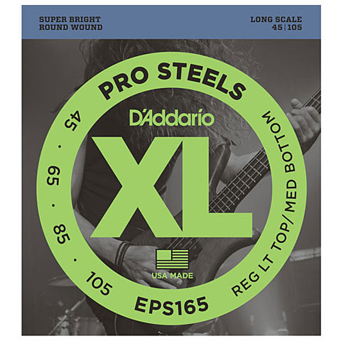 D&#39;Addario EPS165 Pro Steels .045-105 Saiten E-Bass von Daddario