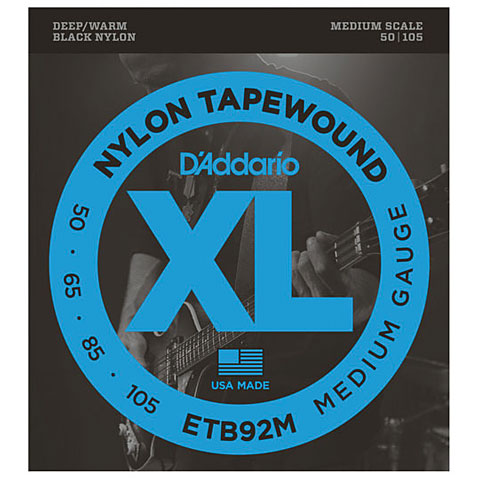 D&#39;Addario ETB92M Nylon Tapewound .050-105 Saiten E-Bass von Daddario