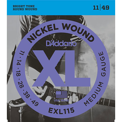 D&#39;Addario EXL115 Nickel Wound .011-049 Saiten E-Gitarre von Daddario