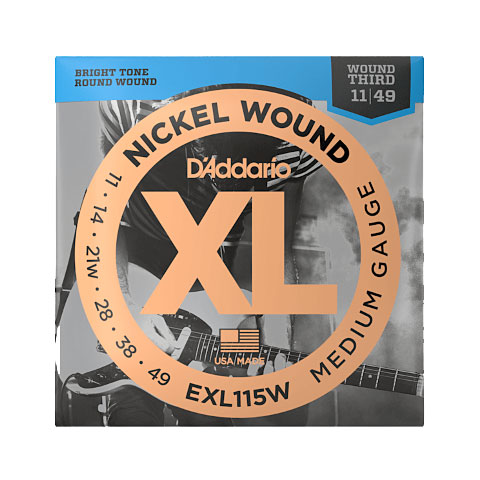 D&#39;Addario EXL115W Nickel Wound .011-049 Saiten E-Gitarre von Daddario