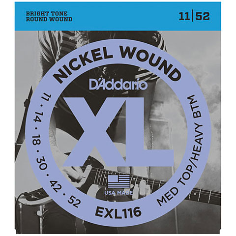 D&#39;Addario EXL116 Nickel Wound .011-052 Saiten E-Gitarre von Daddario