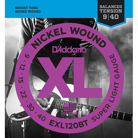 D&#39;Addario EXL120BT Nickel Wound .009-040 Saiten E-Gitarre von Daddario