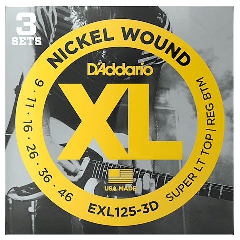 D&#39;Addario EXL125-3D Nickel Wound .009-046 Saiten E-Gitarre von Daddario