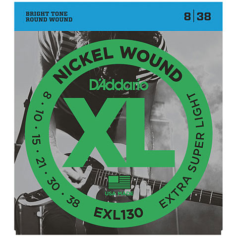 D&#39;Addario EXL130 Nickel Wound .008-038 Saiten E-Gitarre von Daddario