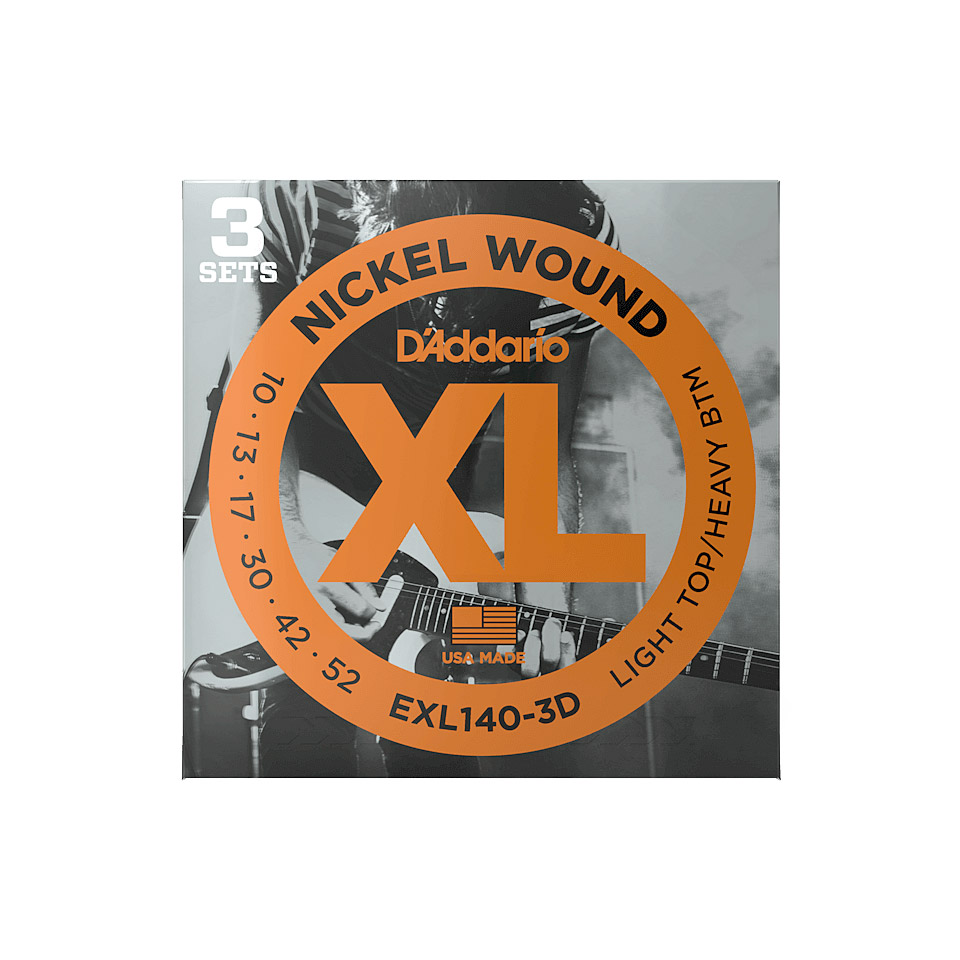 D&#39;Addario EXL140-3D Nickel Wound .010-052 Saiten E-Gitarre von Daddario