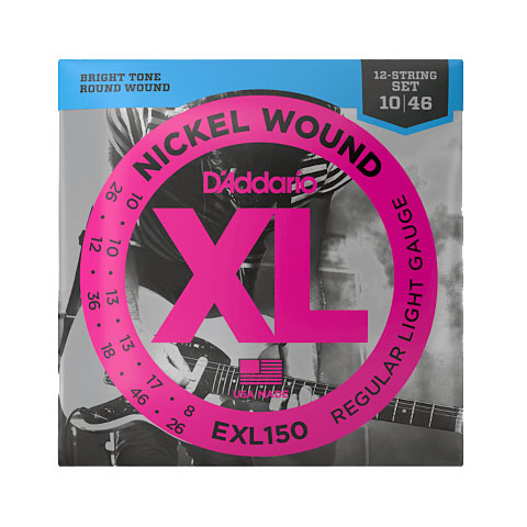 D&#39;Addario EXL150 Nickel Wound .010-046 12-String Saiten E-Gitarre von Daddario