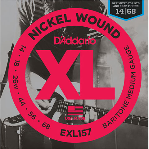 D&#39;Addario EXL157 Nickel Wound .014-068 Baritone Saiten E-Gitarre von Daddario