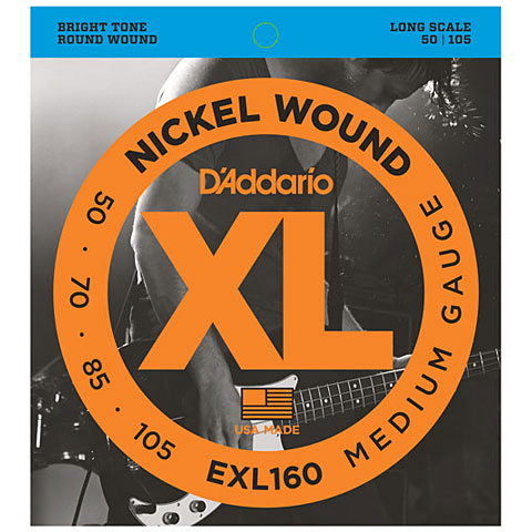 D&#39;Addario EXL160 Nickel Wound .050-105 Saiten E-Bass von Daddario