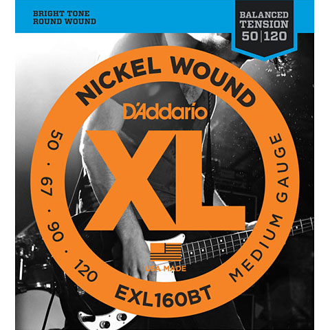 D&#39;Addario EXL160BT Nickel Wound .050-120 Saiten E-Bass von Daddario