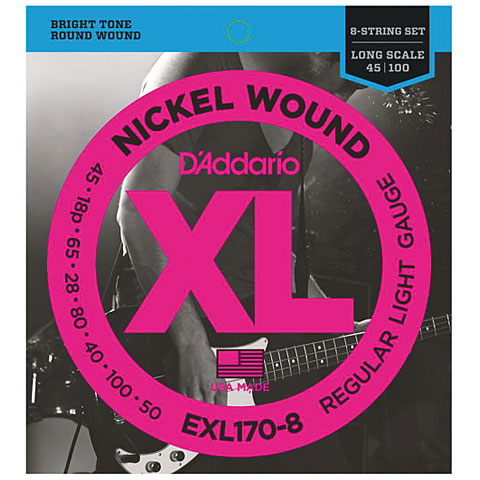 D&#39;Addario EXL170-8 Nickel Wound .045-100 Saiten E-Bass von Daddario