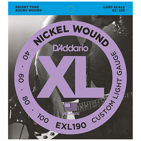 D&#39;Addario EXL190 Nickel Wound .040-100 Saiten E-Bass von Daddario