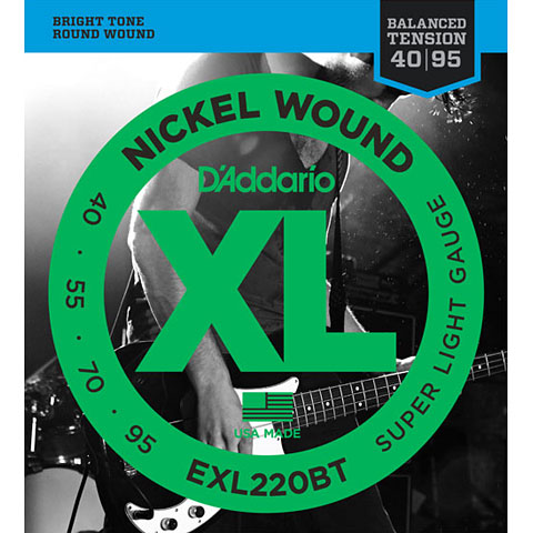 D&#39;Addario EXL220BT Nickel Wound .040-095 Saiten E-Bass von Daddario