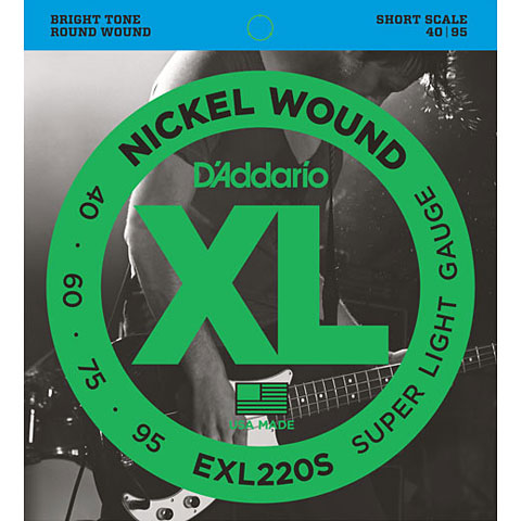 D'Addario EXL220S Nickel Wound .040-095 Saiten E-Bass D'Addario EXL220S Nickel Wound .040-095 Saiten E-Bass von Daddario
