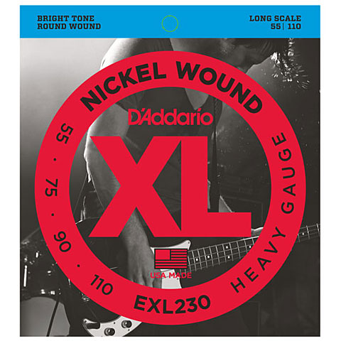 D&#39;Addario EXL230 Nickel Wound .055-110 Saiten E-Bass von Daddario