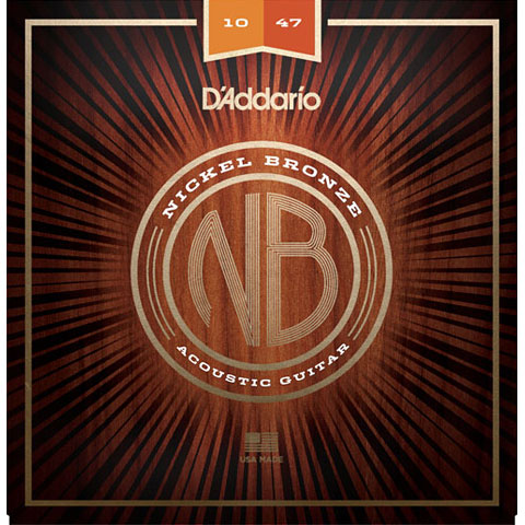 D'Addario NB1047 Nickel Bronze .010-047 Saiten Westerngitarre D'Addario NB1047 Nickel Bronze .010-047 Saiten Westerngitarre von Daddario