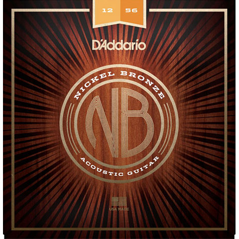 D&#39;Addario NB1256 Nickel Bronze .012-056 Saiten Westerngitarre von Daddario