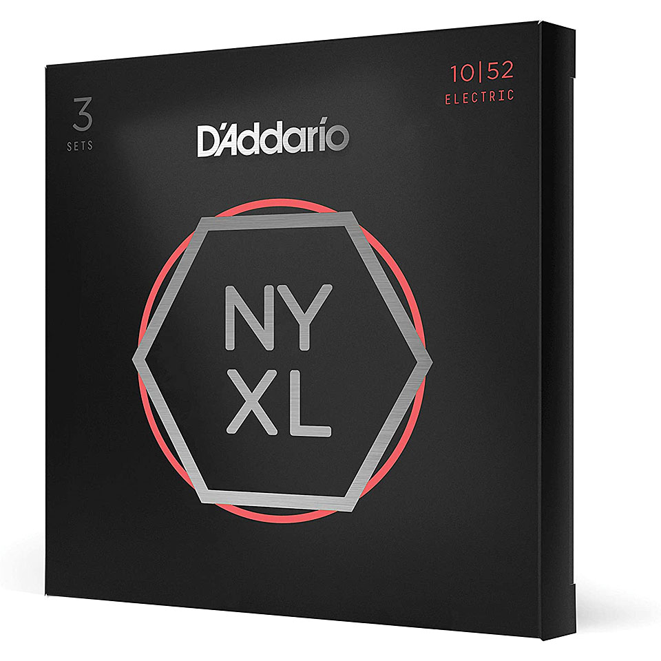 D&#39;Addario NYXL1052-3P 3-Pack Saiten E-Gitarre von Daddario