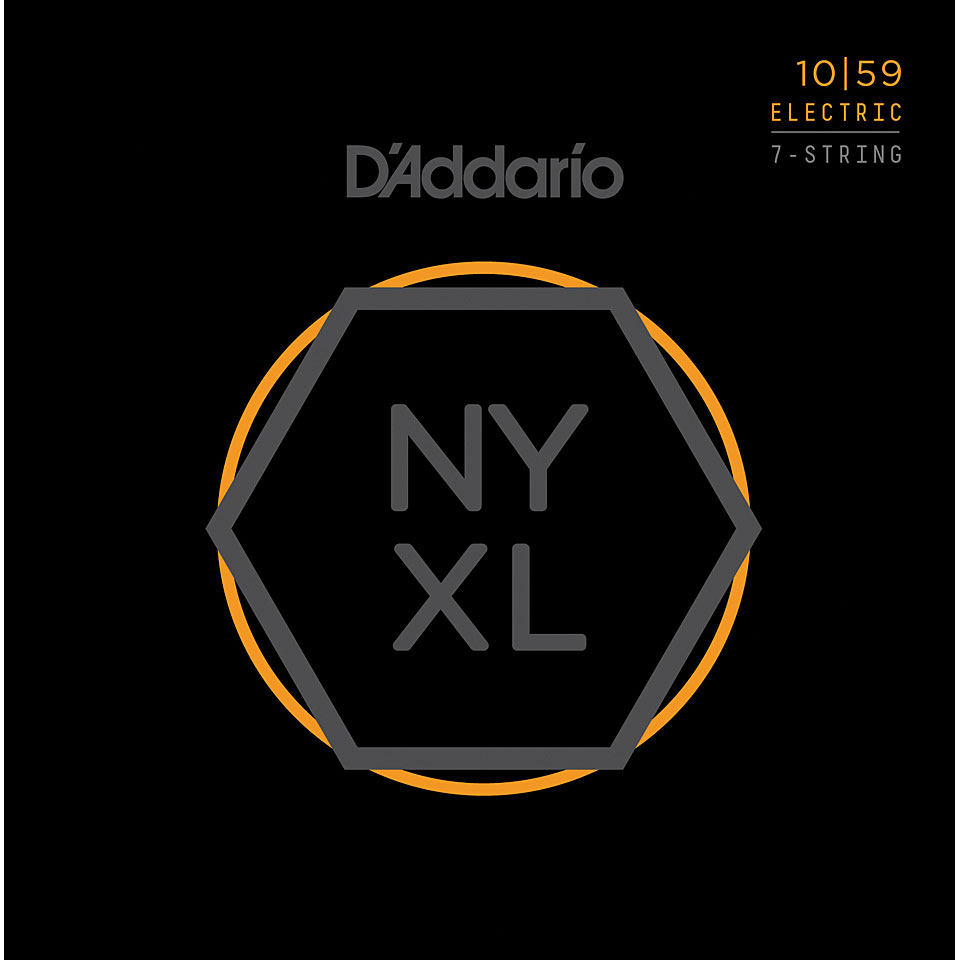 D&#39;Addario NYXL1059 7-String Set Saiten E-Gitarre von Daddario