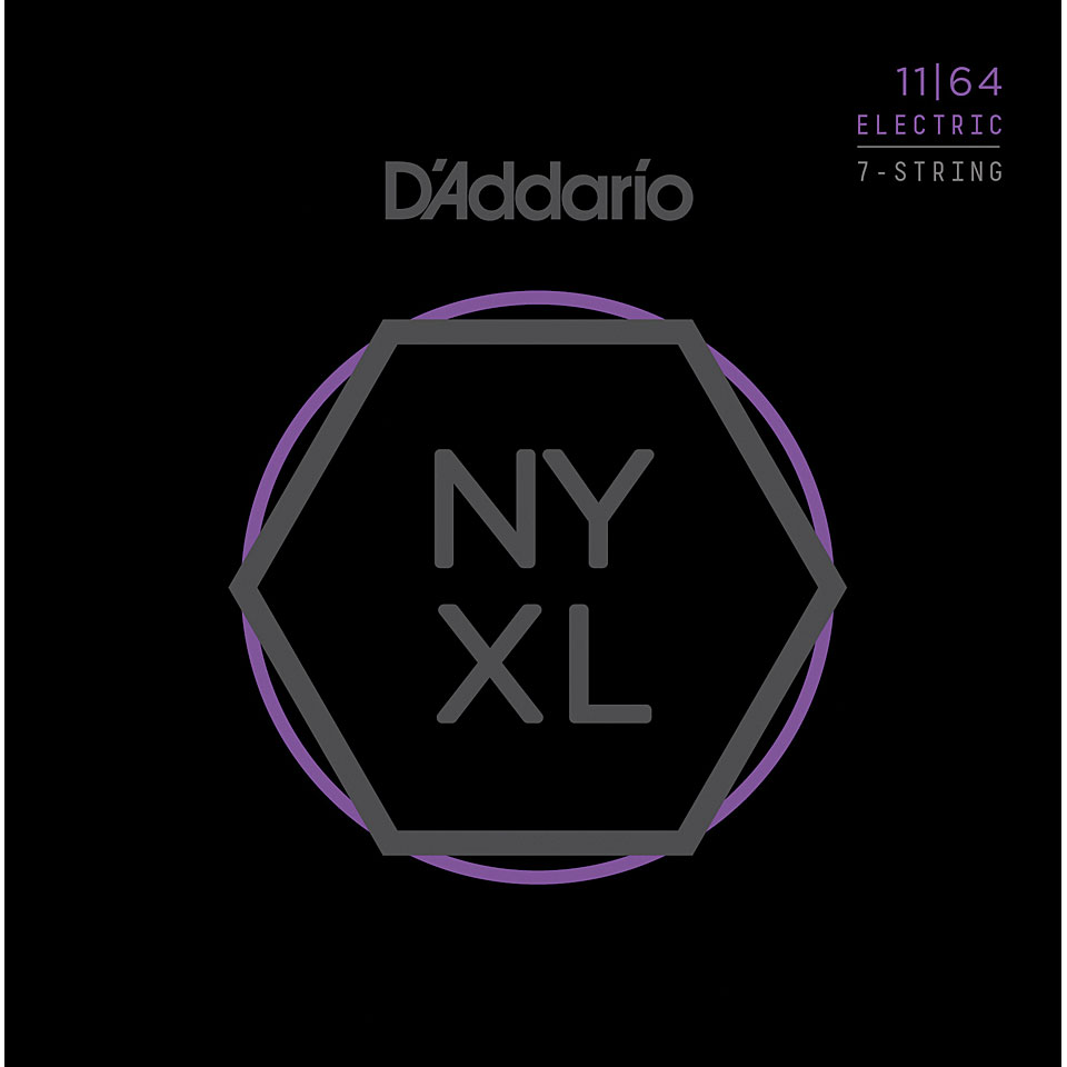 D&#39;Addario NYXL1164 7-String Set Saiten E-Gitarre von Daddario