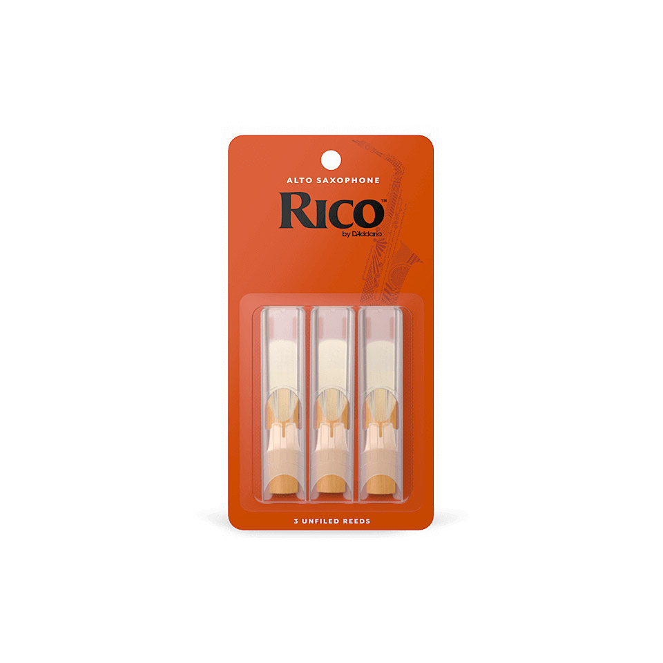 D'Addario Rico Alto Sax 1,5 3-Pack Blätter D'Addario Rico Alto Sax 1,5 3-Pack Blätter von Daddario