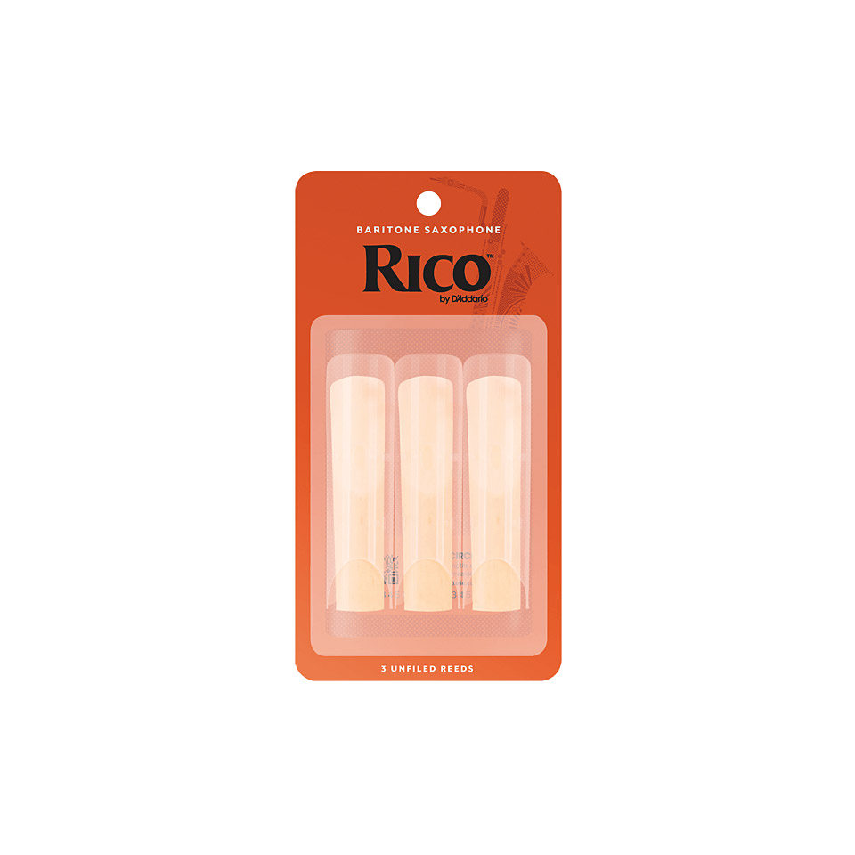 D'Addario Rico Baritone Sax 3,0 3-Pack Blätter D'Addario Rico Baritone Sax 3,0 3-Pack Blätter von Daddario