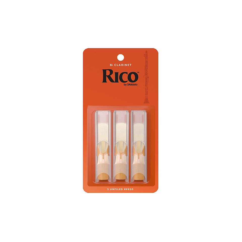 D'Addario Rico Bb-Clarinet 2,5 3-Pack Blätter von Daddario