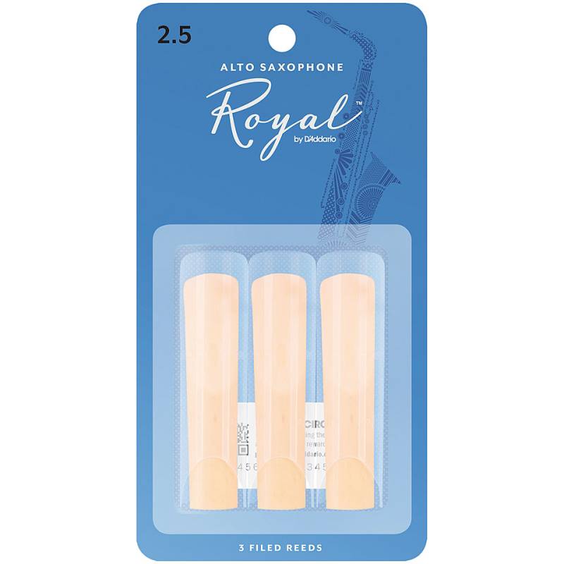 D&#39;Addario Royal Alto Sax 2,5 3-Pack Blätter von Daddario