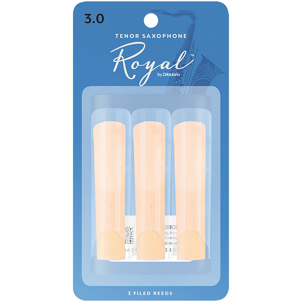 D'Addario Royal Tenor Sax 3,0 3-Pack Blätter D'Addario Royal Tenor Sax 3,0 3-Pack Blätter von Daddario
