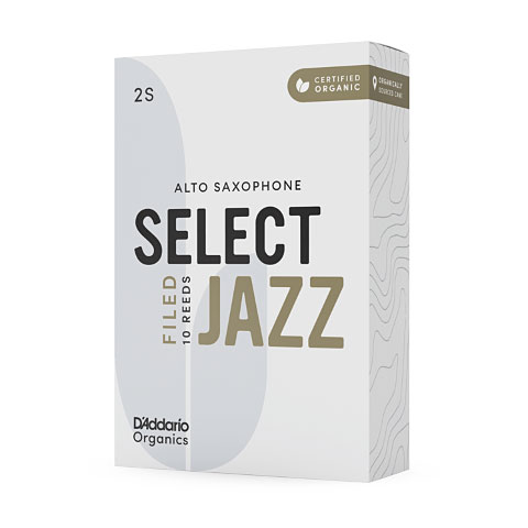 D&#39;Addario Organic Select Jazz Filed Alto Sax 4S Blätter von Daddario