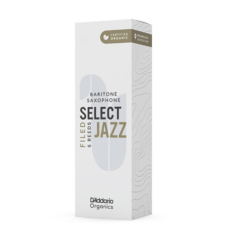 D&#39;Addario Organic Select Jazz Filed Baritone Sax 4H Blätter von Daddario